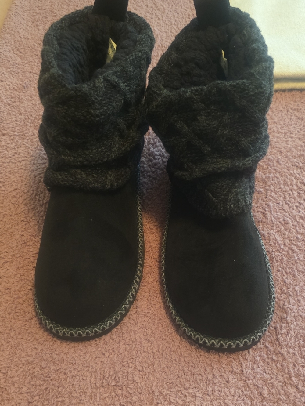 Muk Luks Black Winter Boots Size 10